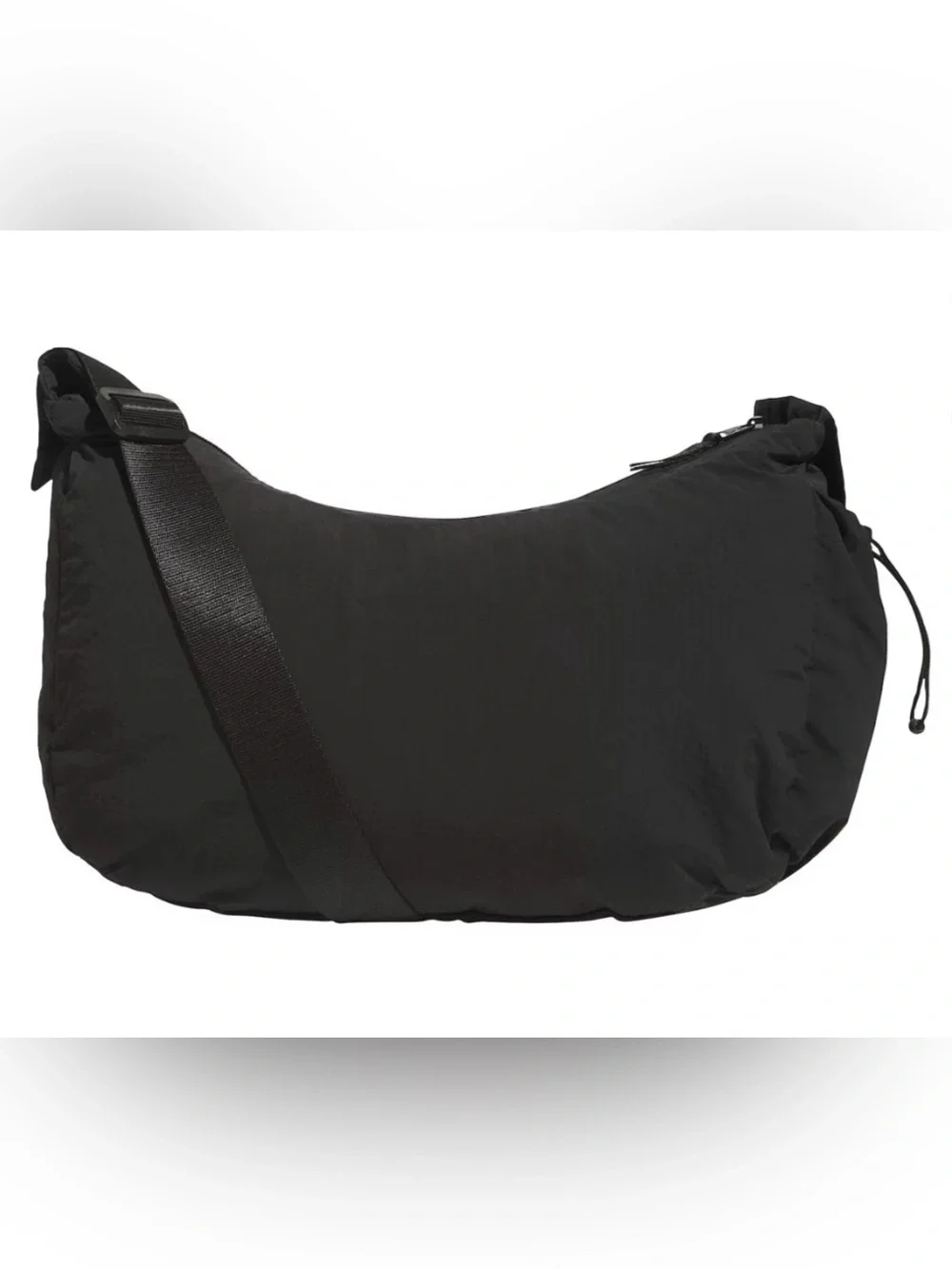 NWT adidas Crescent Crossbody in Black Nylon ORG RETAIL $48
